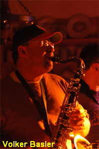 Volker am Saxophon